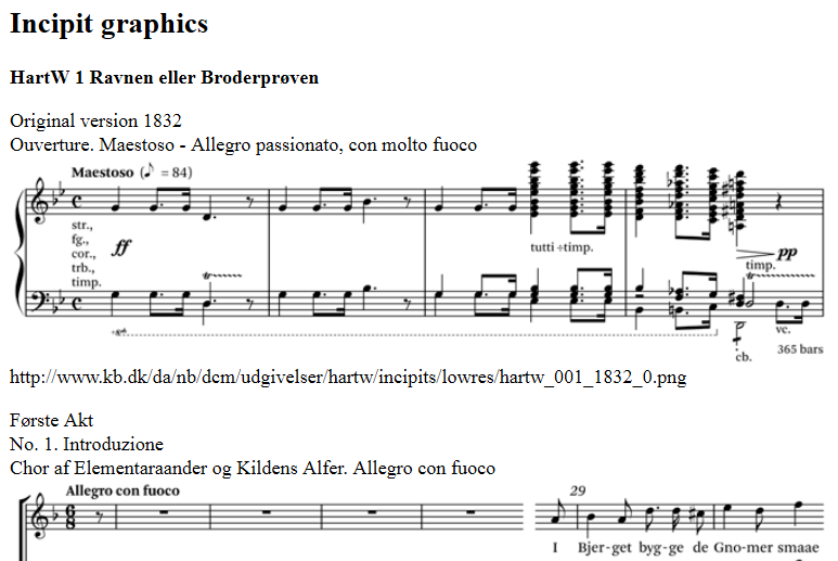 incipit list